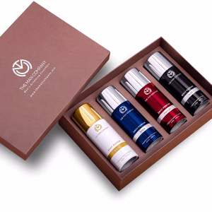 The Man Company Multifaceted No Gas Deodorant Set | Bleu, Blanc, Noir, Rouge | Body Spray Perfume for Man | Premium Long Lasting Fragrance | Anniversary fragrance gift set | Luxury Gift Kit - (120ml *4) |