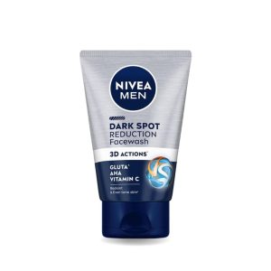 NIVEA MEN Dark Spot Reduction Face Wash | Gluta, AHA, Vitamin C | Helps Reduce the Appearance of Tan | Dark Spot Reduction for Radiant and Even Tone Skin | 50g