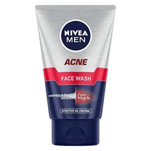 NIVEA MEN Acne Control Face Wash 100 g | With Magnolia Bark Extracts for 12 Hr Oil Control in Summer | Fights Dirt and Oil | For Oily Skin