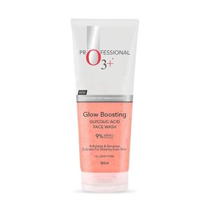 O3+ Glow Boosting Face Wash With Glycolic Acid for Gentle Exfoliation, Aloe Vera for refresh Skin and Vitamin C for skin brightening | All Skin Types | 100ml