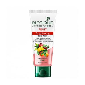 Biotique Fruit Brightening Face Wash| Ayurvedic and Organically Pure| Advanced Swiss Technology |100% Botanical Extracts| Suitable for All Skin Types | 150mL