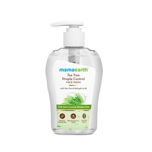 Mamaearth Tea Tree Pimple Control, Anti Acne Face Wash with Tea Tree & Salicylic for Oily & Acne-Prone Skin - 250 ml | Controls Oil to Prevent Pimples | Made Safe