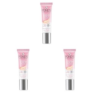 POND'S BB+ Cream | Instant Spot Coverage | Light Make-up Glow | Ivory 9g (Pack of 3)