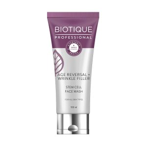 Biotique Professional Age Reversal + Wrinkle Filler Stem Cell Face Wash 100ml