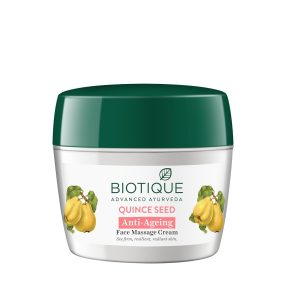 Biotique Quince Seed Nourishing Face Massage Cream | Enriched with Natural Quince Seed Extracts & Botanical Ingredients| Suitable for All Skin Types | 175g