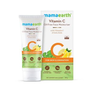 Mamaearth Vitamin C Oil-Free Moisturizer For Face with Vitamin C & Gotu Kola for Skin Illumination ? 80 g