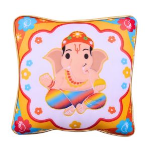 Panda's Box Ganesha Mantra Chanting Plush Pillow | As Seen on Shark Tank | Super Soft Huggable Cushion I Musical Sound Toy for Babies & Kids(Boys & Girls) | Sacred & Soothing Nursery D?cor