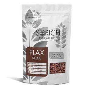 Sorich Organics Raw Flax Seed 200g - Alsi Beej For Hair Growth, Edible Linseed Kernels, High Dietary Fibre, Iron & Protein Source, Healthy Snack Superfood