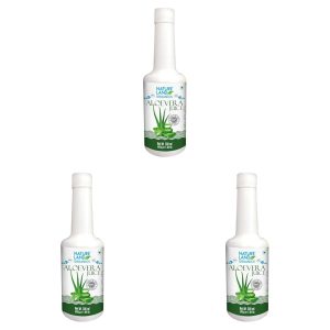 Natureland Organics Aloevera Juice 500 ml - Organic Juices (Pack of 3)