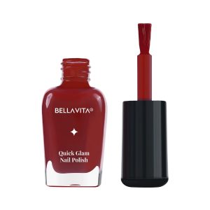 BELLAVITA Nail Polish | Vibrant Color Lustrous Shine Long Lasting | Chip Free Fast Dry Formula | Smooth Application| Wine Spill | Nail Paints for Women | 10 Ml