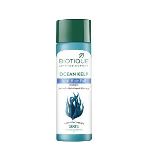 Biotique Ocean Kelp Anti Hairfall Shampoo | Intensive Hair Growth Therapy| Anti Hairfall Shampoo that Maintains Shine |100% Botanical Extracts | Suitable for All Hair Types |120ml