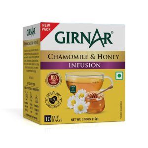 Girnar Chamomile Infusion with Honey (10 Tea Bags)