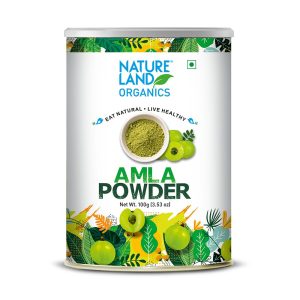 Natureland Organics Amla Powder 100gm - Organic Healthy Powder