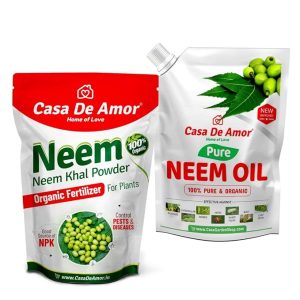 Casa De Amor Combo Pack Neem Khal Powder (900 gm) + Pure Neem Oil (200 ml)