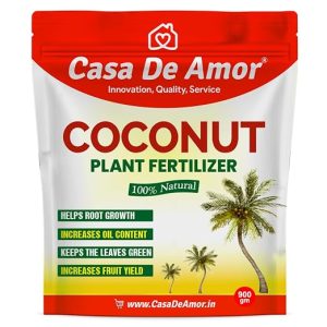 Casa De Amor Coconut Plant Organic Fertilizer | Boosts Root Growth, Photosynthesis & Yield | Ideal for Healthy Coconut Tree Care | 900 gm (Pack of 1)