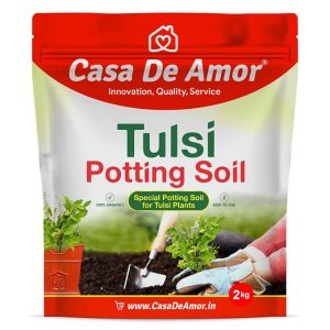 Casa De Amor Special Organic Tulsi Plant Potting Soil, Purely Veg Ingredients (2 Kg)