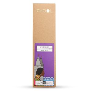 Phool Luxury Incense Lavender Refill Pack ? 80 Organic Charcoal & Sulphur-Free Agarbatti (200g), Relaxation & Sleep Aroma, Aromatherapy