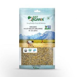 Just Organik - Organic Multi Millet Melange (500g) - Shree Anna Dalia, Gluten-Free, High-Fiber Diet, Healthy Breakfast Option, Perfect for Porridge & Khichdi, Certified Organic, Suitable for All Ages