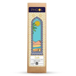 Phool Luxury Incense Oudh Refill Pack ? 80 Organic Charcoal-Free Agarbatti (200g), Premium Luxury Fragrance, Stress Relief, Pooja & Aromatherapy