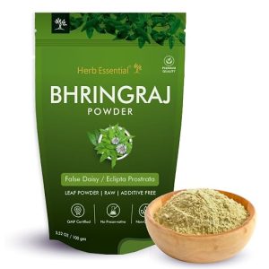 Herb Essential Bhringraj Powder 100g, Ayurvedic Supplement, Hair Pack