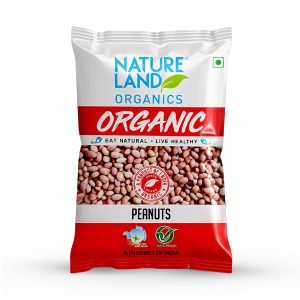 Natureland Organics Whole Peanuts / Groundnuts 500 Gm - Organic Peanuts