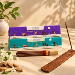 Nirmalaya Patchouli & Forestwood Incense Sticks 80 Sticks | 100% Natural Charcoal-Free Agarbatti from Sacred Temple Flowers | Organic Handmade for Pooja, Meditation, Yoga & Aromatherapy