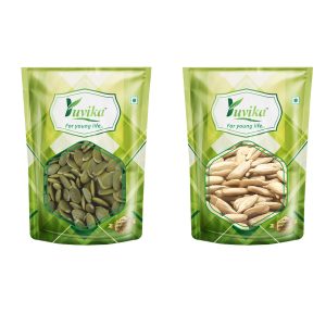 YUVIKA Combo Pumpkin Seeds & Sunflower Seeds 500 Grams (250 Grams Each)