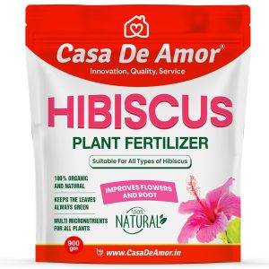 Casa De Amor Organic Hibiscus (Gudhal) Plant Food Powder For Flowering, Bright Leaves, Healthy Stems And Strong Roots (900 Gm)