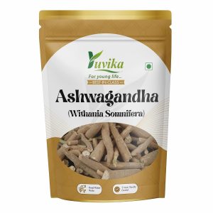 Yuvika Ashwagandha Raw (Asgandh) ? Withania Somnifera, 200g | Traditional Ayurvedic Herb