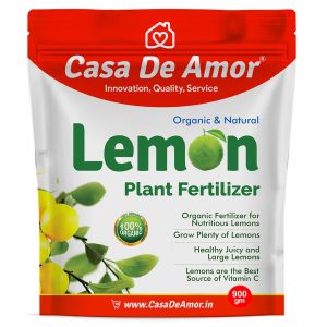 Casa De Amor Lemon Plant Organic Fertilizer For Citrus And Lemon Tree Growth And Fruit Yield | Indoor & Outdoor Gardening | 900 Gm,Powder