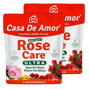 Organic Rose Care Ultra Fertilizer ? NPK-Rich Bloom & Root Booster for Rose Plants | Promotes Vibrant Flowers & Strong Stems | 100% Natural, Boosts Flowering 40% (10 kg)