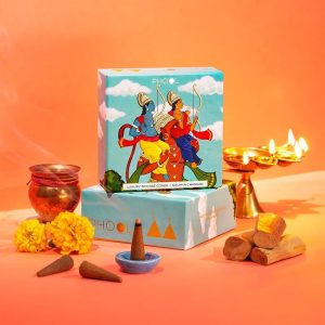 Phool Ayodhya Soumya Chandan Luxury Incense Cones | Sandalwood Fragrance |