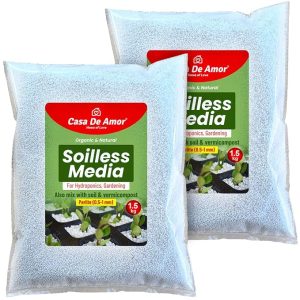 Casa De Amor Perlite Small Granules (Soilless Growing Media) for hydroponics, Rooting cuttings, Seedling and Gardening (3kg)