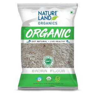 Natureland Organics Bajra / Pearl Millet Flour 500 Gm (Pack of 5)- Organic Flour