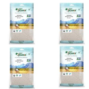 Just Organik - Organic Barley Flour 2 Kg (4 x 500g), certified organic | Jau atta | Gluten free | Barley Atta | Pack of 4