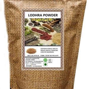 ORGANIC HERBS Lodh/Syplocos Racemosa/Lodhra Powder, 200 g